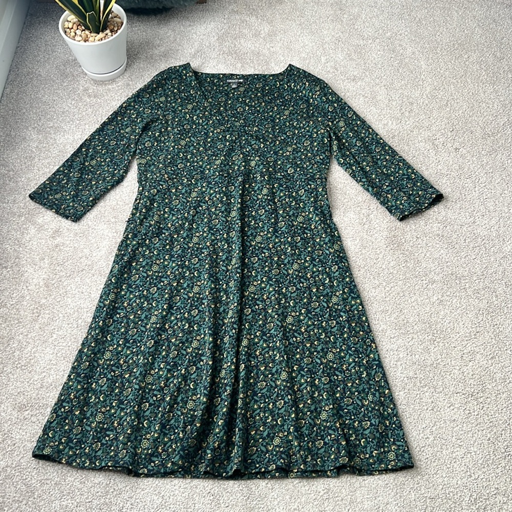 Toad&Co Floral Green Dress - Picture 9 of 12